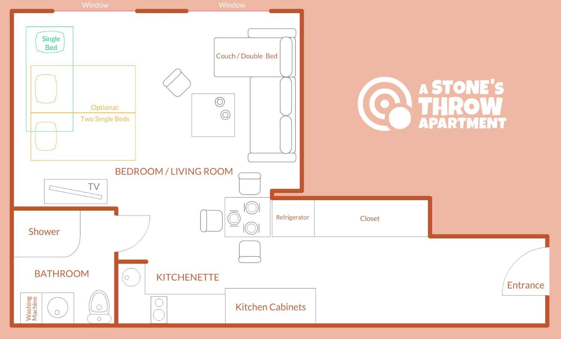 A Stone'S Throw Apartment Krakow Luaran gambar